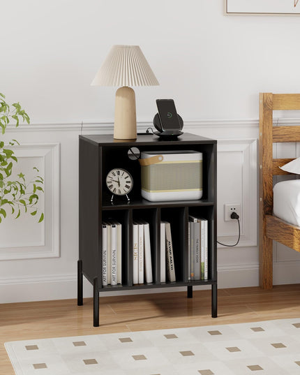 Giantex Record Player Stand with Charging Station