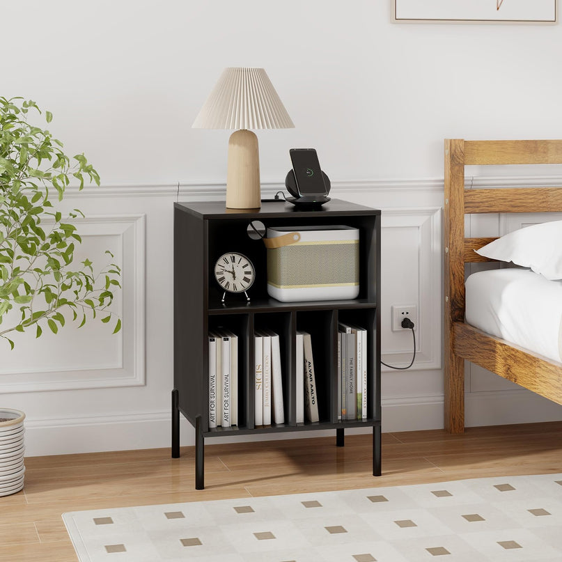 Giantex Record Player Stand with Charging Station