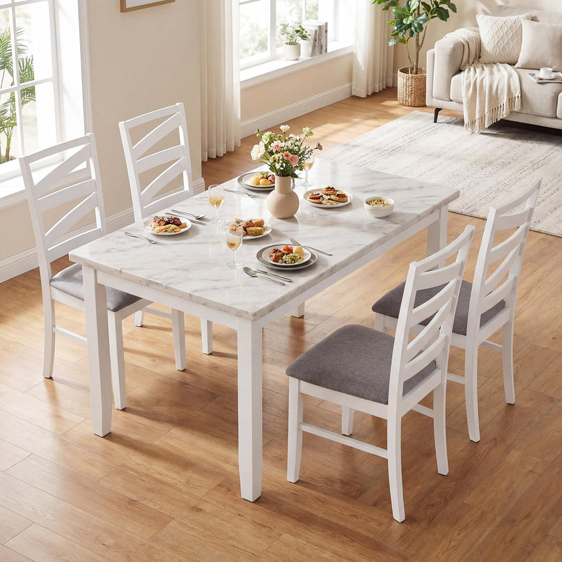 Chaises de cuisine Giantex avec dossiers hauts pour salle à manger