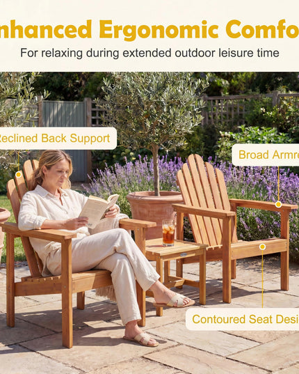 Giantex Stackable Adirondack Chair for Garden & Lawn