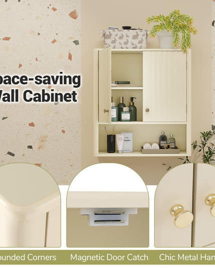 Giantex Wall Mounted Bathroom Cabinet for Laundry Room