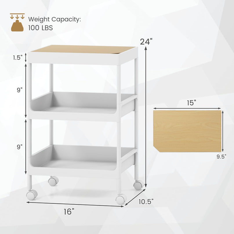 Giantex Rolling Utility Cart