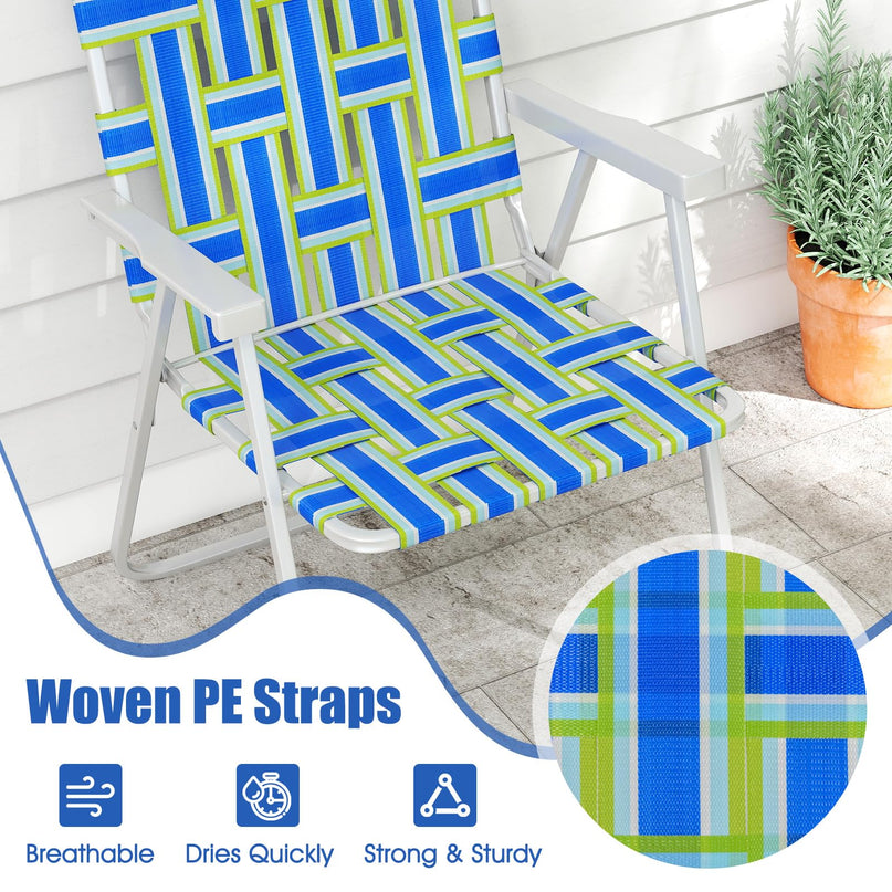 Giantex 2/4/6-Pack Lightweight Folding Camping Chairs