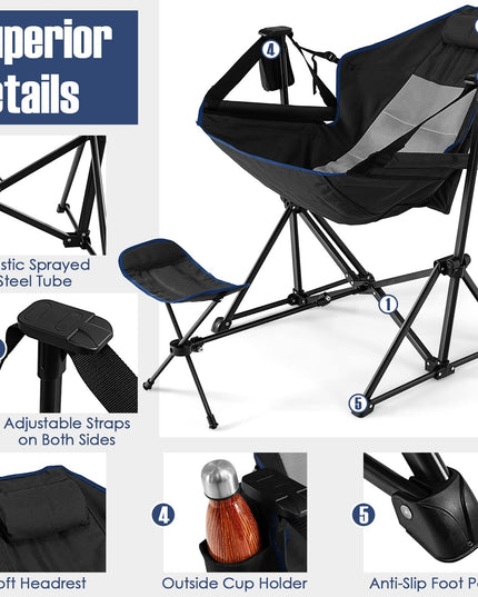 Giantex Outdoor Rocker Camping Chair - Rocking Chair
