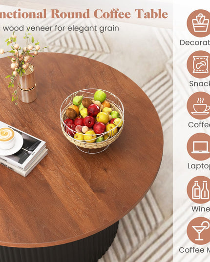 Giantex Round Coffee Table