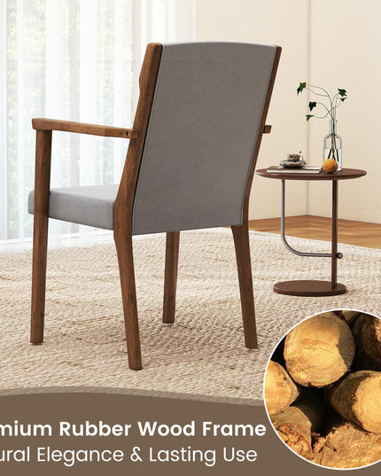 Giantex Mid Century Modern Accent Chair with High Back Headrest & Soft Cushion