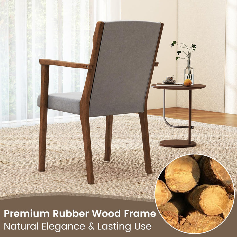 Giantex Mid Century Modern Accent Chair with High Back Headrest & Soft Cushion