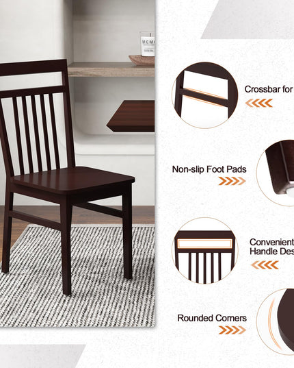 Giantex Wood Dining Chairs Set
