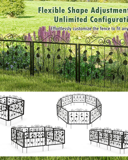 Giantex Decorative Garden Fence 8 Pack
