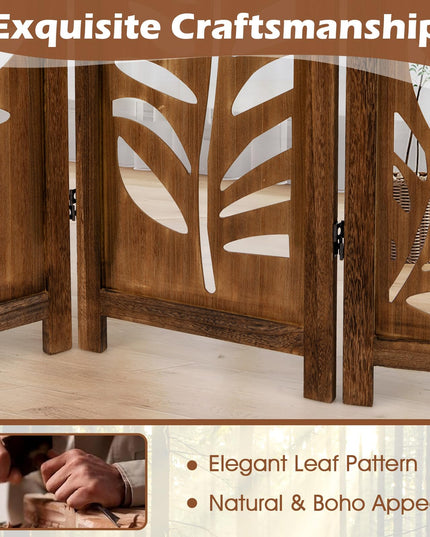 Giantex Boho Rustic Room Divider for Living Room Bedroom