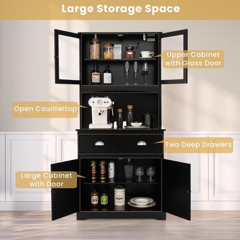 67" Pantry Organizers and Storage - Giantex
