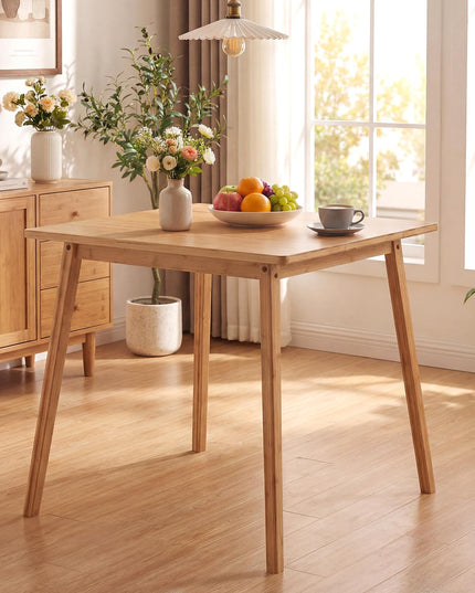 Table à manger Giantex en bambou de 27,5 pouces pour 2 à 4 personnes