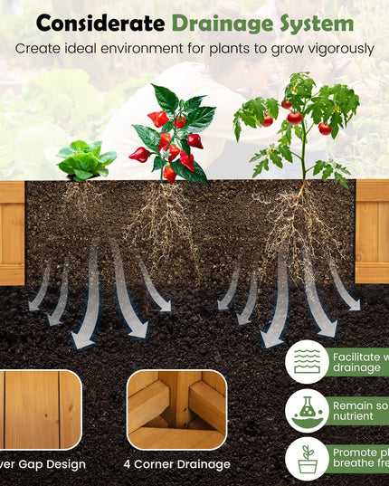 Giantex 2 Pcs Raised Garden Bed