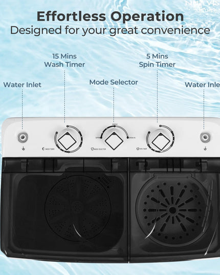 Giantex Portable Washing Machine 20 LBS Washer & Spinner Combo