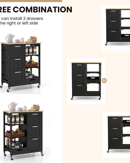 Giantex Kitchen Island Cart on Wheels