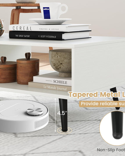 Giantex Coffee Table with Storage for Living Room
