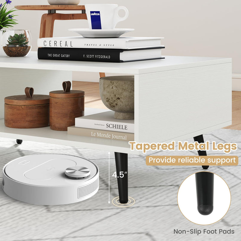 Giantex Coffee Table with Storage for Living Room
