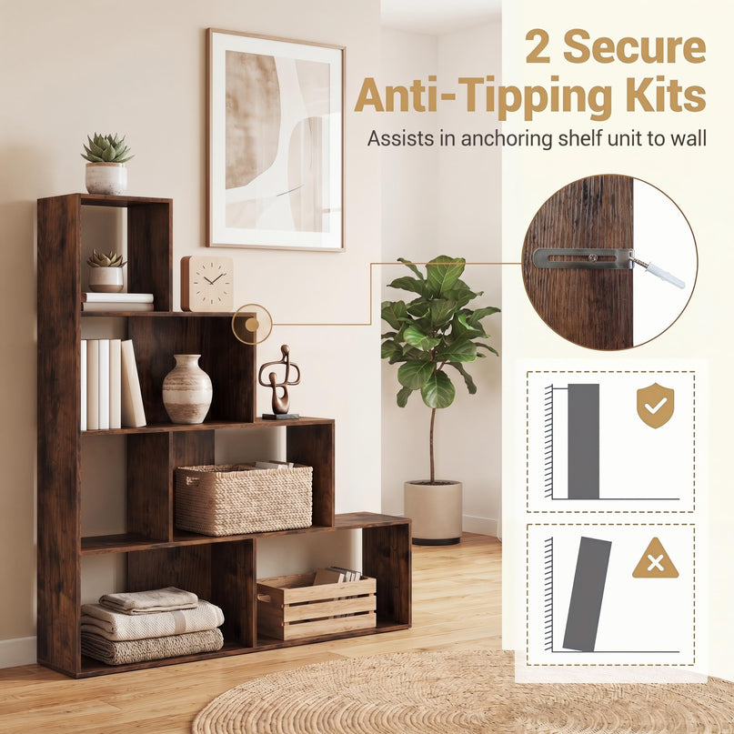 Giantex 6 Cube Geometric Bookshelf for Living Room