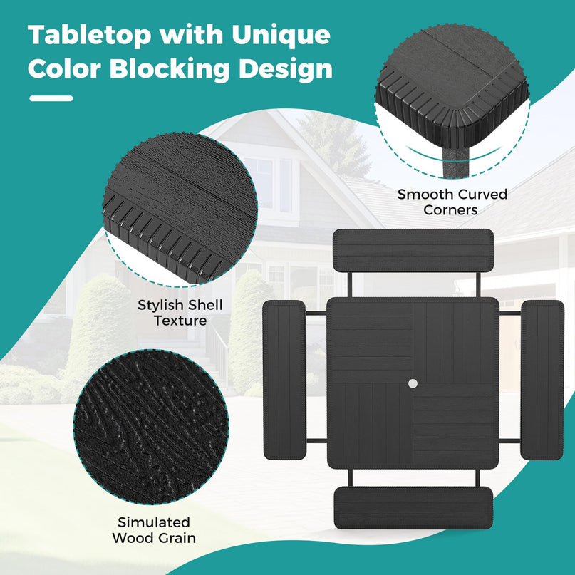 Giantex Picnic Table Bench Set for 4-8 People