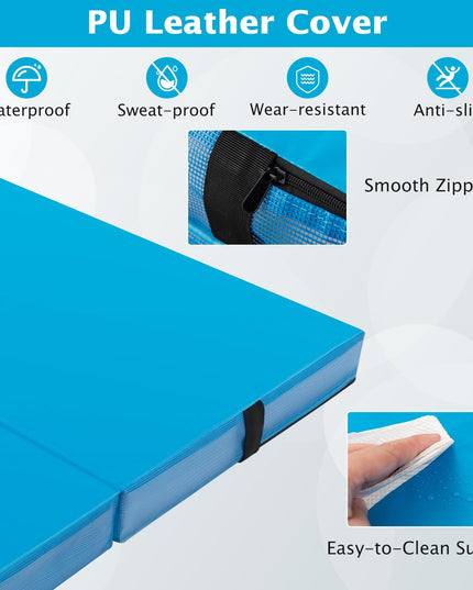 4" Thick Folding Gymnastics Mat - Giantex