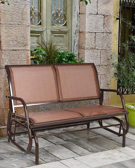 Giantex Swing Glider Chair 48 Inch with Spacious Space