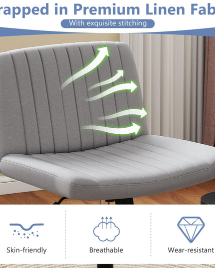Giantex Criss Cross Chair with Wheels for Home