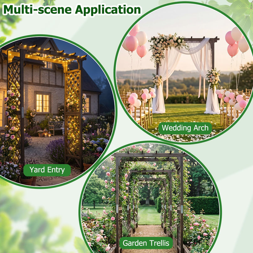 Giantex 216cm Garden Arch Trellis