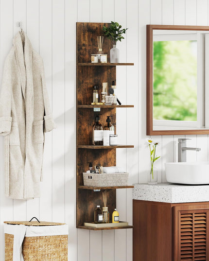 Étagère murale de rangement en bois Giantex pour chambre à coucher