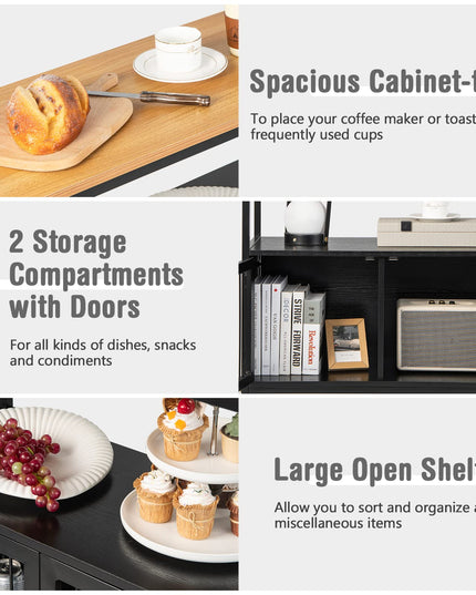 Giantex Buffet Cabinet, Sideboard with Storage - Kitchen Cupboard