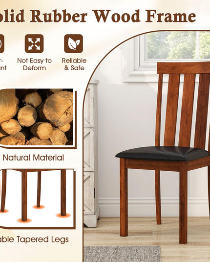 Giantex Wooden Dining Chairs Set of 2/4