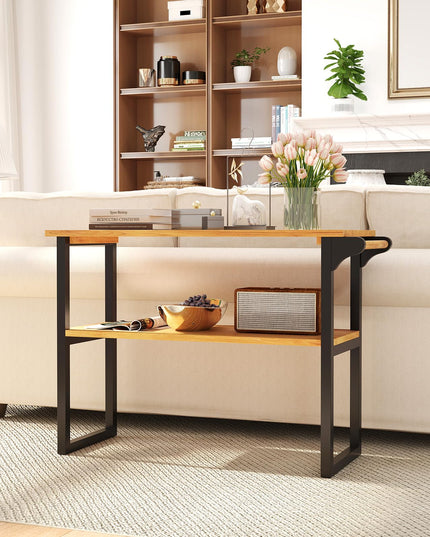 Giantex 2 Tier Bathroom Storage Shelf with Towel Rack