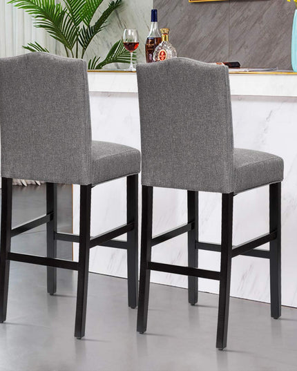 Counter Height Dining Side Barstools, w/ Thick Cushion