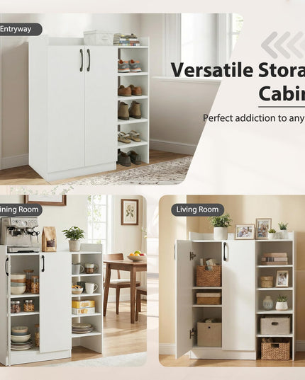 Meuble de rangement pour chaussures en bois Giantex avec 2 portes
