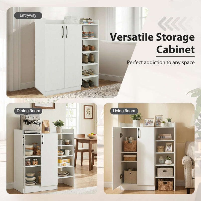 Meuble de rangement pour chaussures en bois Giantex avec 2 portes