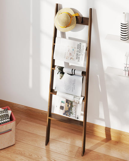 Giantex Bamboo Blanket Ladder