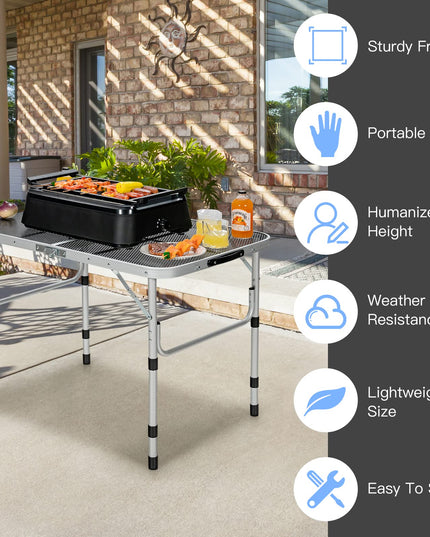 Folding Camping Table, Portable Picnic Table