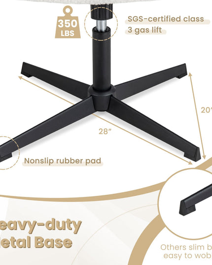 Cross Legged Office Chair - Giantex