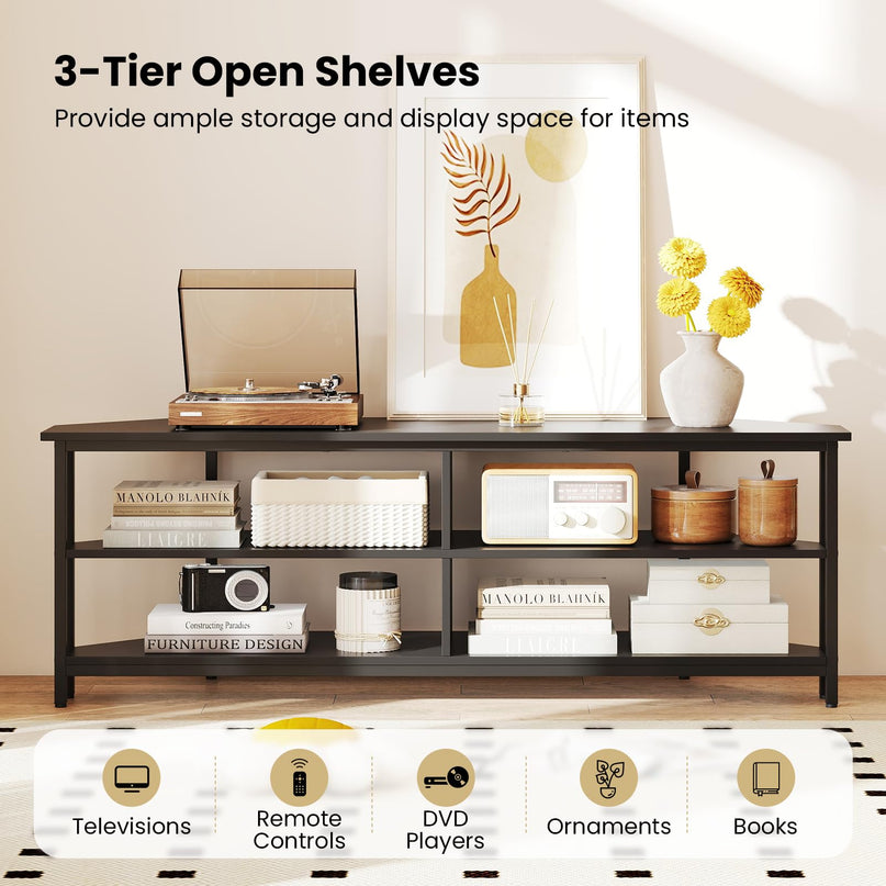Giantex Corner TV Stand for 65 Inch TV