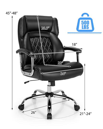 Giantex 500LBS Big and Tall Office Chair