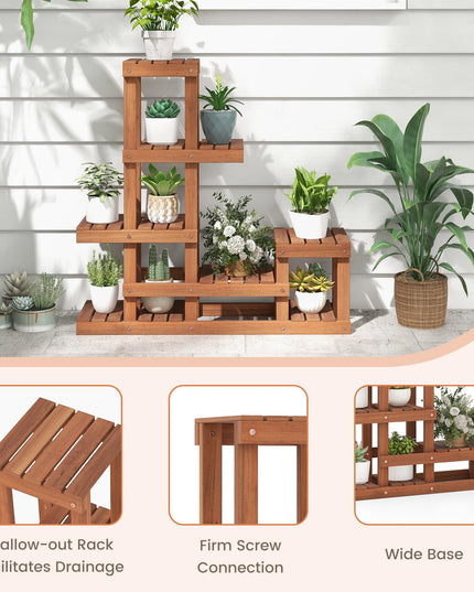 Giantex 6 Tier Wood Plant Stand