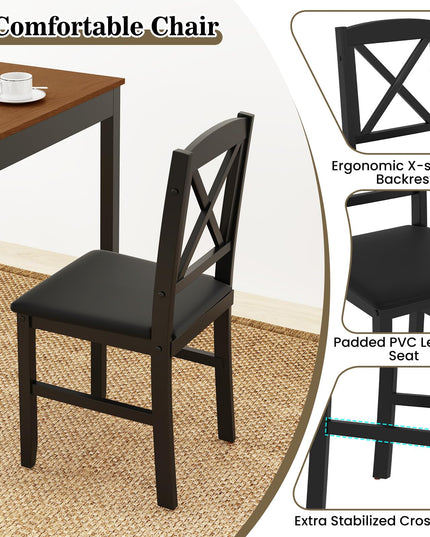 Giantex 3-Piece Dining Table Set for 2