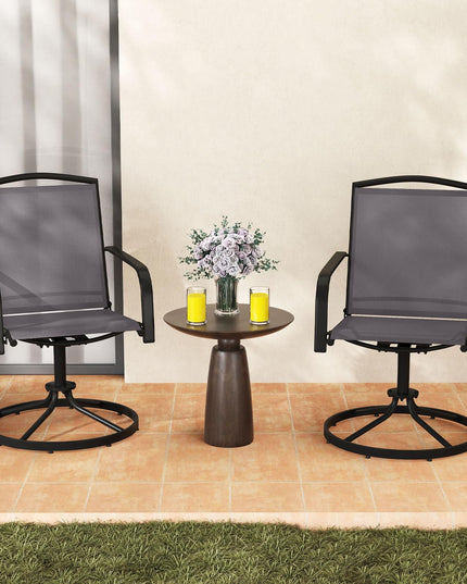 Giantex Outdoor Swivel Chairs Set of 2/4