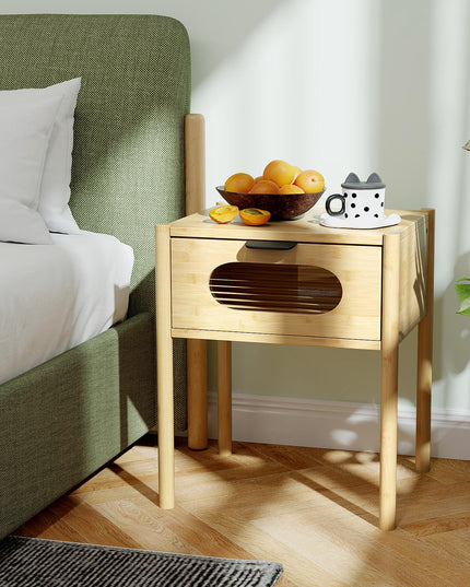 Giantex Bamboo Nightstand