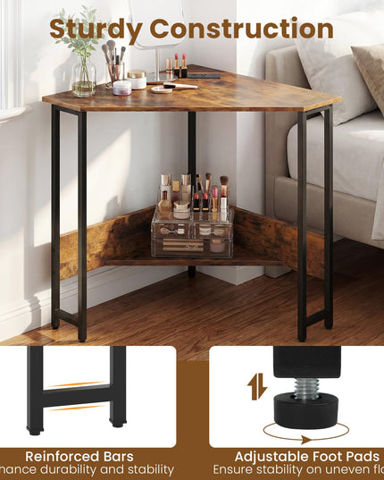 Bureau d'angle Giantex avec station de recharge