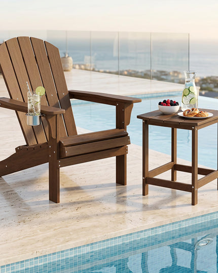 Giantex 18” Side Table Outdoor Small Patio Table Adirondack Table
