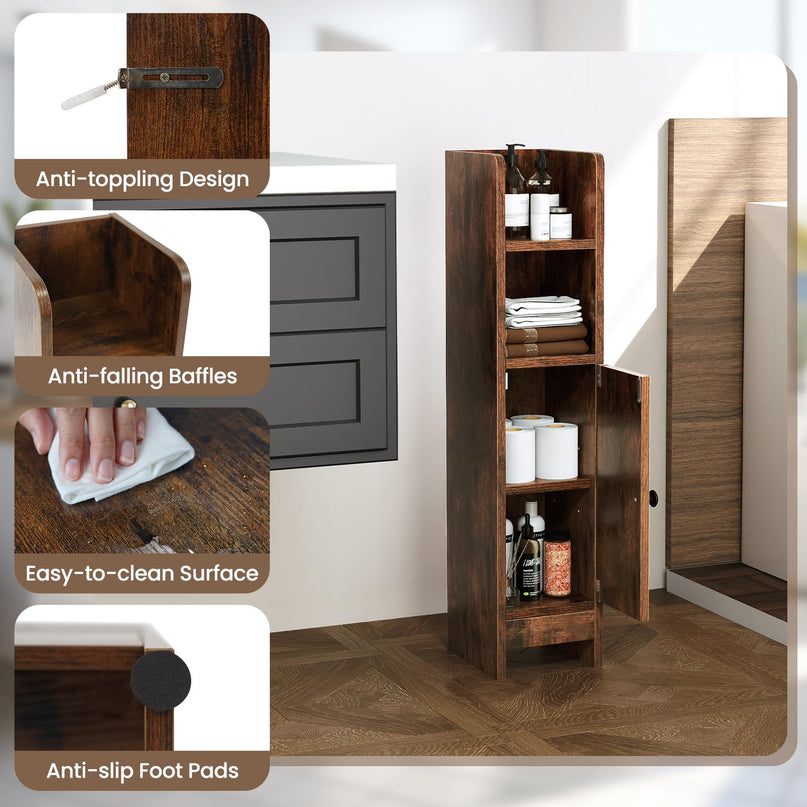 Giantex Slim Bathroom Cabinet for Bathroom