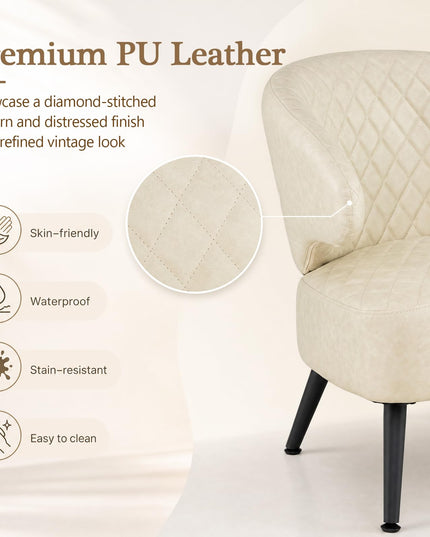 Giantex Mid Century Modern Accent Chair for Living Room Bedroom Office Small Space