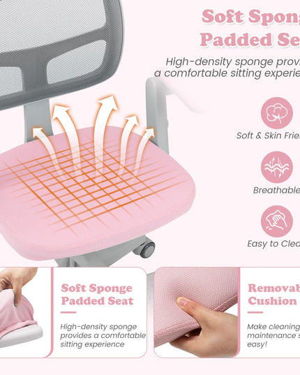 Giantex Kids Desk Chair Ergonomic Adjustable Student Rolling Chair