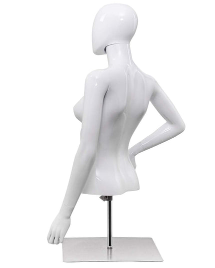 Female Mannequin Torso Adjustable Height Detachable Arms Dress Form - Giantex