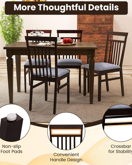 Giantex Wood Dining Chairs Set